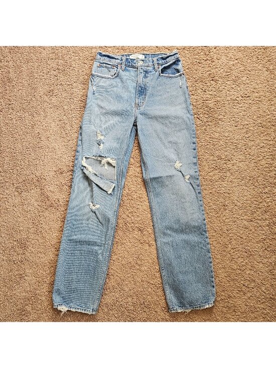 Abercrombie & Fitch Denim - Abercrombie & Fitch Jeans Womens 27/4R 90's Straight Ultra High Rise Denim